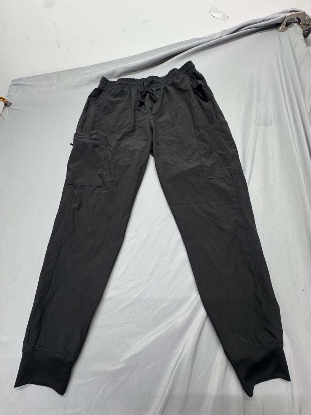 Heal Wear Scrub Pants Size L Black Cargo Jogger Medical Stretch